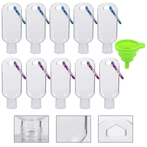 Bottiglie di plastica ricaricabili portatili 11 pezzi per contenitore manuale da viaggio - Foto 1 di 12
