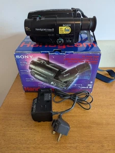 Boxed SONY CCD-TR330E Handycam Video 8 Camcorder w/ Battery Charger Tested Works - Picture 1 of 12