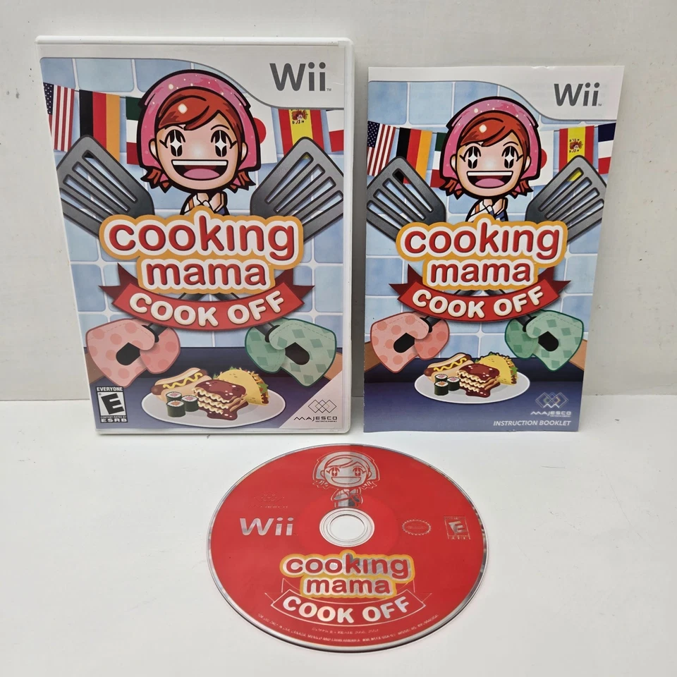 Cooking Mama: Cook Off Nintendo Wii, 2007 - Complete with Manual CIB Tested - Image 1 of 4