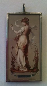AUTUMN AND WINTER ART GLASS PENDANT - Picture 1 of 2