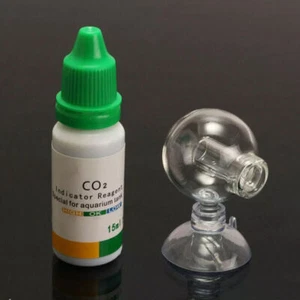 Indicador de CO2 para acuario de 15 ml monitor líquido vidrio comprobador de dióxido de carbono - Imagen 1 de 19