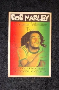 Poster Bob Marley Tour 1976 Toronto Ontario Canada Conv Hall - Foto 1 di 1