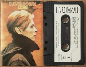 DAVID BOWIE - LOW (RCA INTK5065) 1980s UK CASSETTE TAPE REISSUE PAPER LABELS - Picture 1 of 4