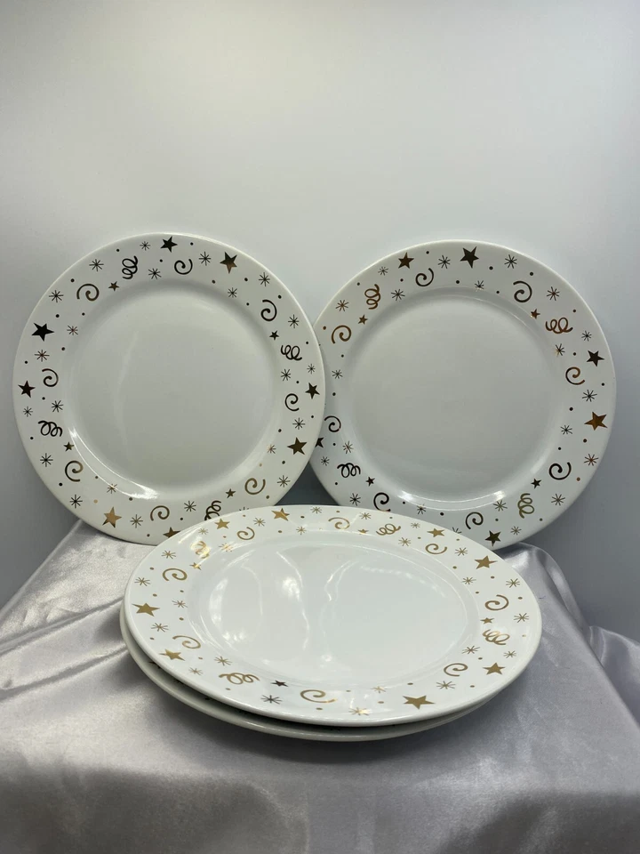 Pampered Chef Lot of 4 NIB Celebration Party Salad Plates Retired Vintage 1996 - Image 1 of 4