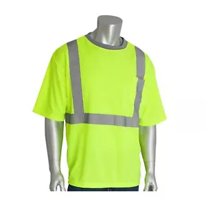 Safety Gear by PIP High-Visibility 2X Short Sleeve Shirt Yellow - Picture 1 of 1