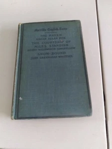 Poetry Poe, Longfellow, Whittier Merrill's English Texts 1909 1st Ed PHS READ - Imagen 1 de 12