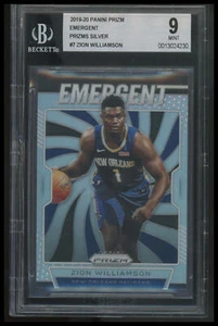 2019-20 Panini Prizm #7 Zion Williamson Emergent Silver BGS 9 - Picture 1 of 2