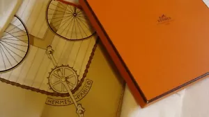 Hermes scarf, LES BECANES New , box and ribbon - Picture 1 of 12