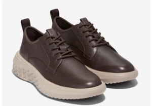 Men's Sneaker Cole Haan Zerogrand WFA Plaintoe - BROWN /Dark CHOC- Size- 10 M - Picture 1 of 6