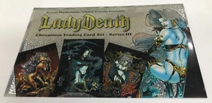 1996 KROME LADY DEATH CHROMIUM SERIES 3 TRADING CARD OVERSIZE PROMOTION CARD (1) - Picture 1 of 2