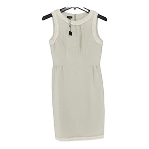 Talbots Womens Dress Sheath 4 Sleeveless Tweed Beige Neutral Work Office Career - Picture 1 of 12
