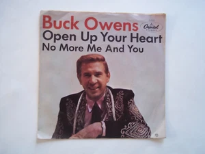 BUCK OWENS - Open Up Your Heart / No More Me And You 45 RPM 7" Record CAPITOL PS - Picture 1 of 6