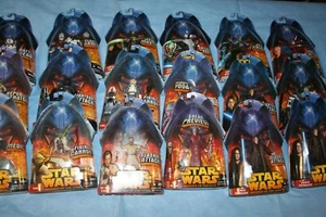 STAR WARS 2005 MINT ON CARD REVENGE OF THE SITH BEN ANAKIN CLONES JEDIS FIGURES - Picture 1 of 161