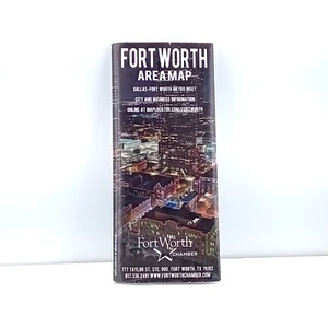 Mappa dell'area Fort Worth 2016 pieghevole Texas DFW - Foto 1 di 2