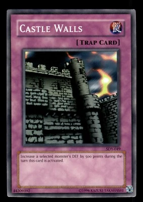 Tarjeta común Yugioh Castle Walls SDY-049 Foto 1 de 2