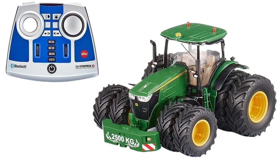 SIKU Control32 John Deere 7290R Traktor mit Doppelreifen + Fernsteuerung - 1:32 - Bild 1 von 1