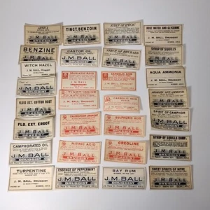 Apotheker Flaschenetiketten Original Bisbee Arizona Drogerie vor 1912 29er Set - Bild 1 von 9