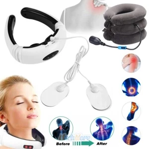 Pro Electric Cervical Pulse Neck Massager Therapy Relax Body Musle Relief Pain - Picture 1 of 26