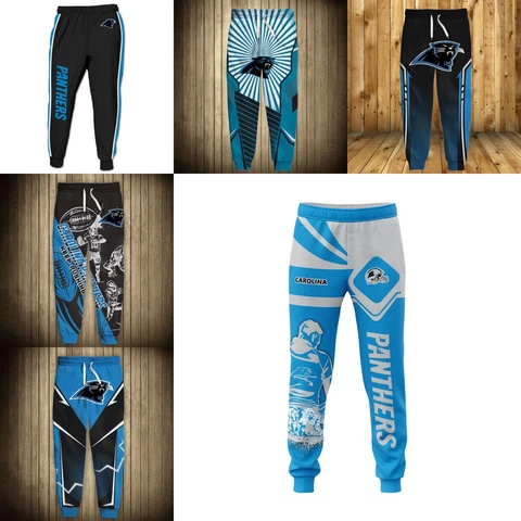 Carolina Panthers Men's Sweatpants Loosen Fit Pants Football Gym Trousers Gifts Cover