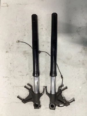 15-19 Yamaha YZF R1 R1S HORQUILLA DELANTERA DERECHA IZQUIERDA PATAS TUBOS NEGRO OEM Foto 1 de 3