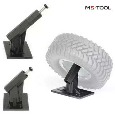 Soporte de neumático de repuesto inclinado 45° 3D 1/8 1/10 para coche de radiocontrol axial Traxxas TRX4 TRX6 Foto 1 de 4