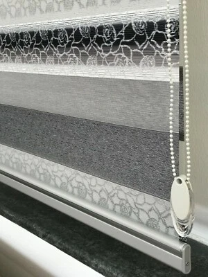 Doppelrollo. Duo Rollo. ZEBRA mit Seitenzug. Deutsche Herstel - Bild 1 von 4