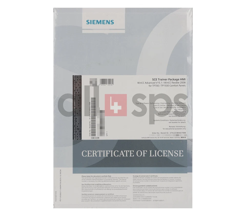 SIEMENS SIMATIC SCE Trainer Package HMI TP700/TP1500 S79220-B8460-F888
