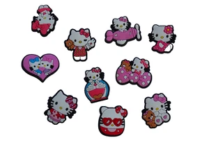 #190 10 pcs Hello Kitty shoe charms suitable for Croc and Jibbitz - Picture 1 of 1