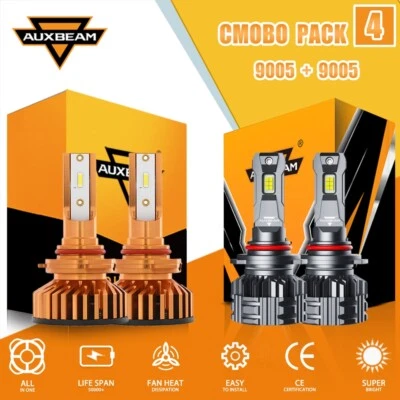 AUXBEAM 9005 9005 LED Headlights for GMC Yukon XL 1500 Denali 4-Door 2001-2006 - Image 1 of 4