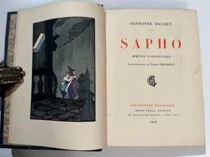 Alphonse Daudet Sapho Illustrated Bibliophile Edition Paris 1929 Ed Henry Cyral - Imagen 1 de 7