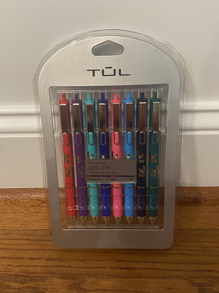 TUL Gl1 Retractable GEL Pens Medium Point 0.7 Mm Gray Barrel/black Ink 12-pk