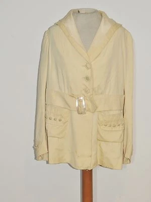 Chaqueta de Gabardina Marfil Eduardiano - Margaret Draper Princesa Boncompagni MED Foto 1 de 4