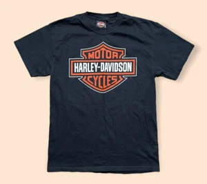 Vintage Harley Davidson T Shirt Y2K Youngstown Ohio Men’s Medium Black Preowned - Picture 1 of 5