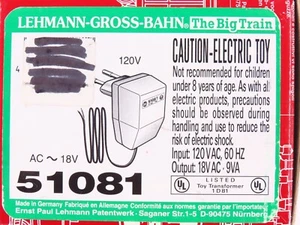 LGB 51081 AC 18V 500mA Transformer / Power Supply - Picture 1 of 3