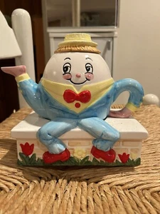 Vintage 1991 Ceramic Humpty Dumpty Teapot Hand Painted Cardinal,Inc - Picture 1 of 4
