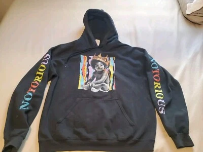 Baby Biggie Notorious Hip Hop Rap Sudadera con Capucha Suéter Para Hombres M Negro  Foto 1 de 4