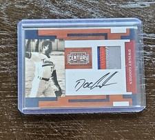 2010 Panini Century Collection Materials Patch Signatures /50 Dwight Gooden Auto
