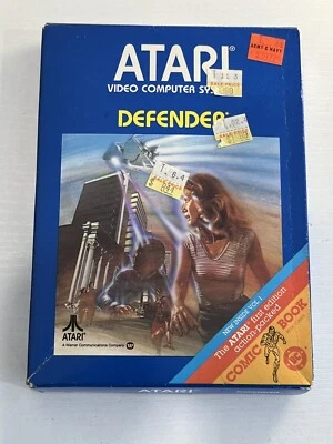 Defender (Atari 2600, 1981) - CIB First Edition Action Packed DC Comic + Manual - Image 1 of 3