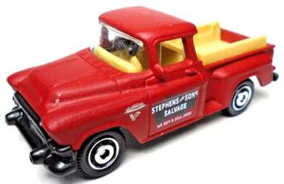 2015 MATCHBOX 1957 GMC STEPSIDE STEPHENS RED 1:66 DIECAST 2 3/4" PICKUP TRUCK - Image 1 of 4
