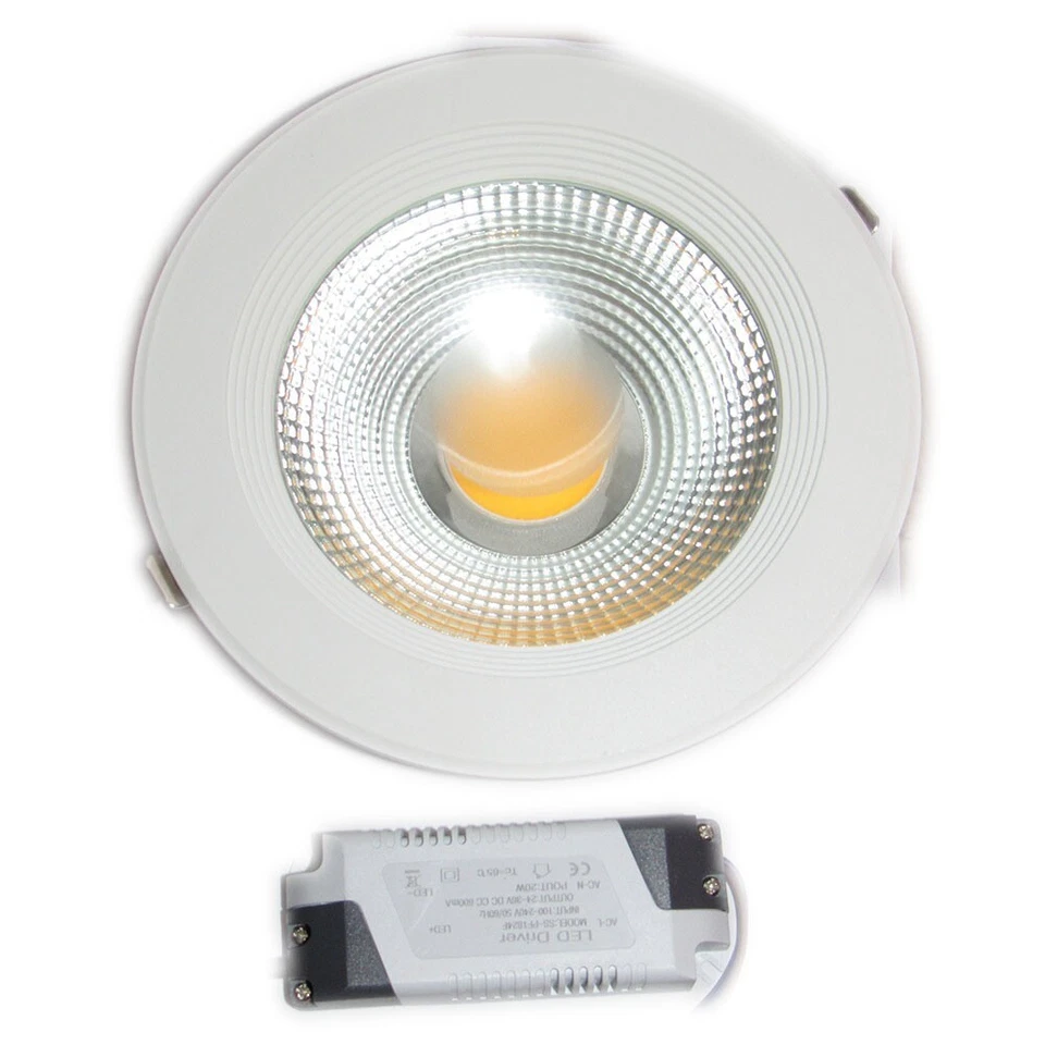 Faretto da incasso Whyled Downlight 20W con trasformatore bianca 3000K 1600Lm - Immagine 1 di 1