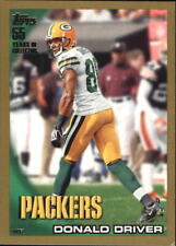 2010 Topps Gold Green Bay Packers Football Card #76 Donald Driver /2010 