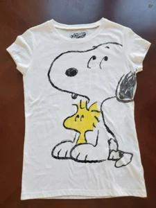 Old Navy Collectabilitees Peanuts Shirt Snoopy & Woodstock Girls Large (12-14) - Picture 1 of 11