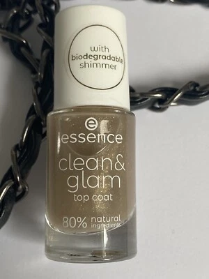 essence clean & glam TOP COAT Überlack Set 80% natural 3 Stück 3 x 8ml *neu* - Bild 1 von 2