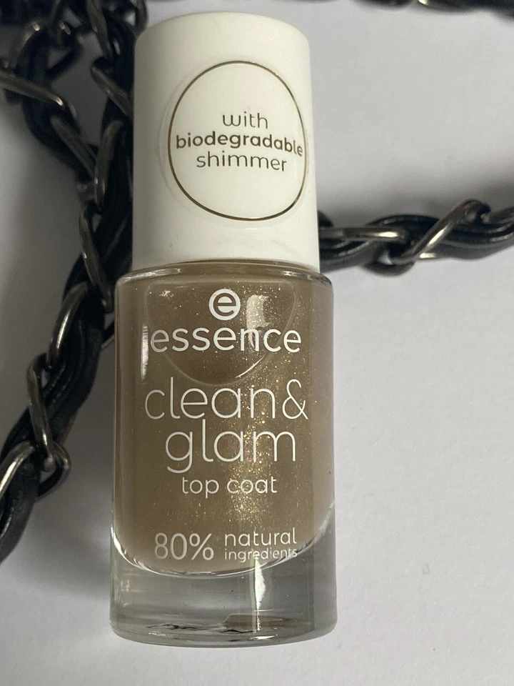 essence clean & glam TOP COAT Überlack Set 80% natural 3 Stück 3 x 8ml *neu* - Bild 1 von 2