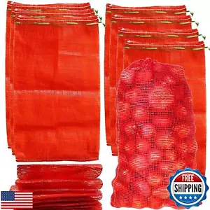 24 Pack 20'' x 14'' Mesh Onion Bags, Reusable Drawstring Fresh Produce Storag - Picture 1 of 5