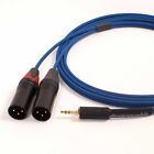 Mini prise jack 3,5 mm pour 2 x câble XLR mâle Neutrik, Sommer ONYX 2025 noir ou bleu