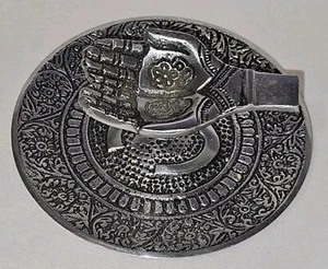 Metal Hands Incese Burner Spiritual Silver Tone 4¾" Wide - Picture 1 of 8