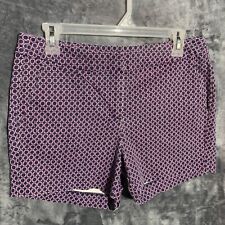 Willi Smith Shorts Women's Size 6 Blue, Pink And White Stretch Chino