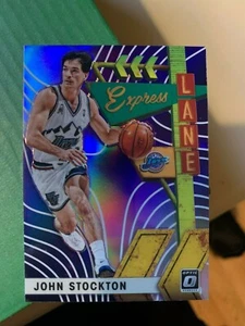 2019-20 PANINI OPTIC JOHN STOCKTON EXPRESS LANE PRIZM REFRACTOR #8 - Picture 1 of 1