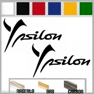 adesivo sticker LANCIA YPSILON Logo tuning down-out dub prespaziato,auto - Imagen 1 de 1